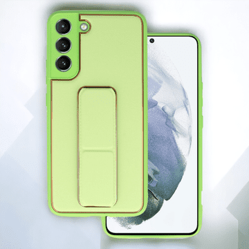 Infostyle Ovitek "Leather Luxury Stand" za Samsung Galaxy S22 Plus Svetlo zelena / Ekološko usnje + TPU silikon