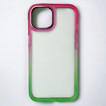 Infostyle Ovitek "Color Gardient" za iPhone 14 Svetlo zelena / PC + TPU silikon