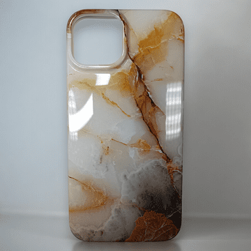 Infostyle Silikonski ovitek "Marble Stone" za iPhone 14 Rumena / TPU silikon