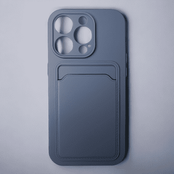 Infostyle Silikonski ovitek "Card" za iPhone 14 Pro Temno modra / TPU silikon