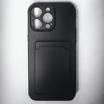 Infostyle Silikonski ovitek "Card" za iPhone 14 Pro Max Črna / TPU silikon