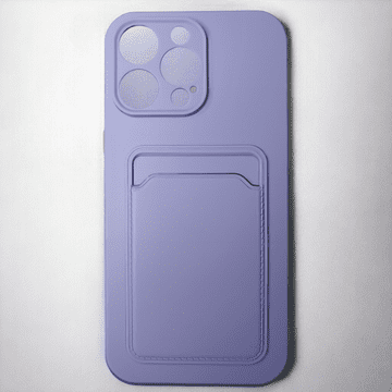 Infostyle Silikonski ovitek "Card" za iPhone 14 Pro Max Pastelno vijolična / TPU silikon