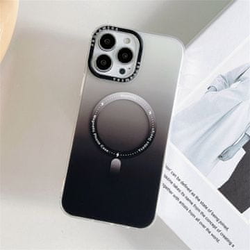 Infostyle Silikonski ovitek "Magnetic" s tehnologijo MagSafe za iPhone 14 Črna / PC + TPU silikon