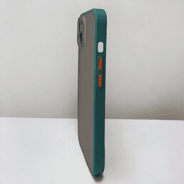 Infostyle Ovitek "Black View" za iPhone 14 Temno zelena / PC + TPU silikon