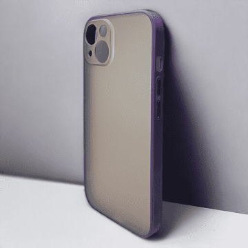 Infostyle Ovitek "Black View" za iPhone 14 Vijolična / PC + TPU silikon