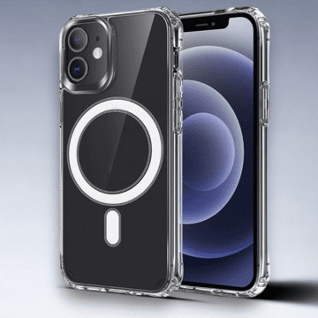 Infostyle Silikonski ovitek "Protect MagSilicone" za iPhone 15 s tehnologijo MagSafe Prozorna / Silikon
