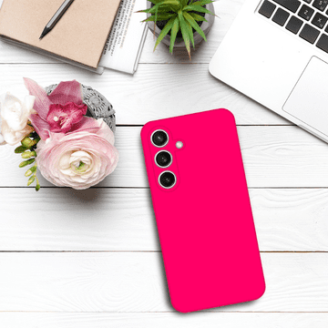 Infostyle Silikonski ovitek "Premium" za Samsung Galaxy A15 Živo roza / Silikon