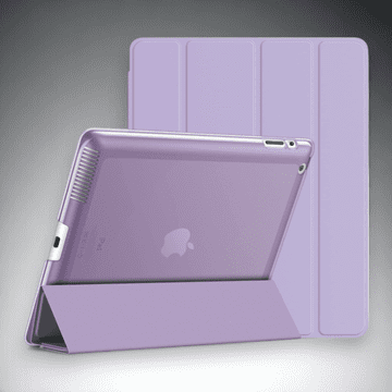 Infostyle Preklopna torbica "Translucent" za tablični računalnik Apple iPad 2/3/4 Pastelno vijolična / PC + mikrovlakna