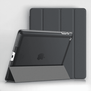 Infostyle Preklopna torbica "Translucent" za tablični računalnik Apple iPad 2/3/4 Siva / PC + mikrovlakna