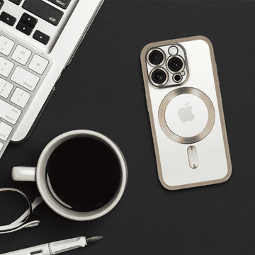 Infostyle Ovitek "Metallic MagSafe" za iPhone 15 Pro Zlata / TPU silikon