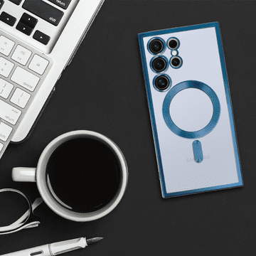 Infostyle Ovitek "Metallic MagSafe" za Samsung Galaxy S24 Ultra Temno modra / TPU silikon