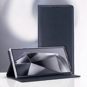 Infostyle Preklopna torbica "Smart Magneto" za Samsung Galaxy A35 5G Temno modra / Ekološko usnje + TPU silikon