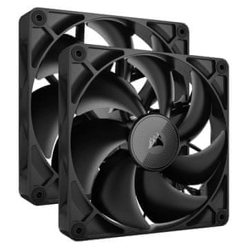 Corsair Corsair iCUE LINK RX140 - ventilator za računalnik, 14 cm, črn, 2 kosa