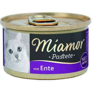 slomart MIAMOR Pašteta z račkom - Poslastica za mačke - 85g