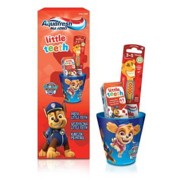 Aquafresh komplet z rdečo skodelico