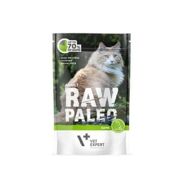 slomart VETEXPERT Raw Paleo mokra hrana za odrasle mačke, okus divjačine, 100 g