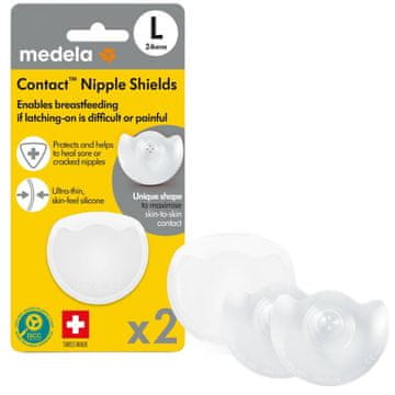 Medela Medela silikonski kontaktni ščitniki L 2 kosa