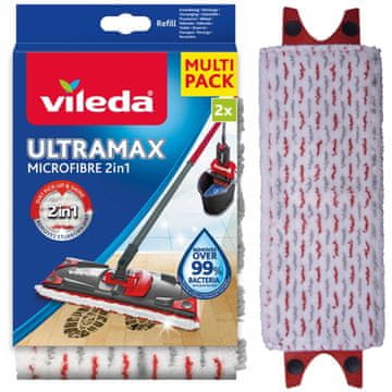 shumee 227347 Vileda Ultramax mokro polnilno čistilo 2 kosa