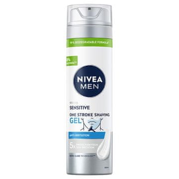 BEIERSDORF nivea Sensitive gel za britje za 3-dnevno brado 200 ml