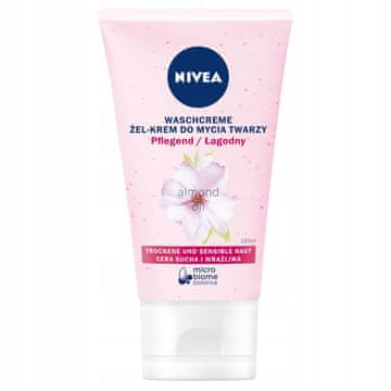 BEIERSDORF nivea gel za čiščenje obraza - krema za suho in občutljivo kožo 150 ml