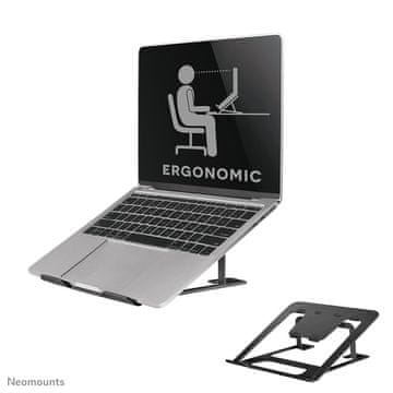 Neomounts Neomounts NSLS085BLACK stojalo za prenosnik, 10-17", zložljivo, črno