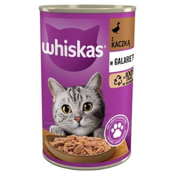 Whiskas Whiskas Mokra hrana za mačke, 400 g, račkov okus