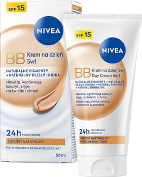 BEIERSDORF nivea BB 5v1 dnevna krema SPF 15 24h vlažilna