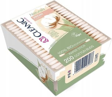 Harper HH Cleanic Naturals vatirane palčke 200 kosov