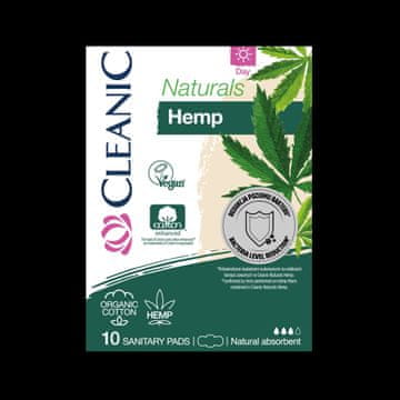 shumee 035268 HH Cleanic Naturals Dnevni higienski vložki z organsko konopljo, 10 kosov