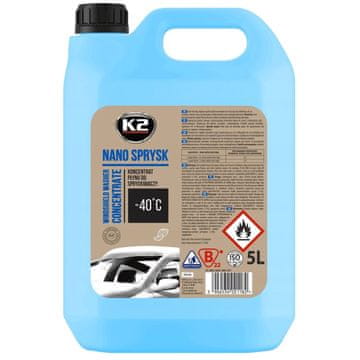 K2 K646 Nano zimski sprej za pranje vetrobranskega stekla -40C 5l