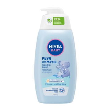 BEIERSDORF nivea baby nežno čistilo za kopel 450 ml