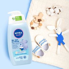 BEIERSDORF nivea baby 2-v-1 gel za umivanje telesa in las 500 ml s pumpico