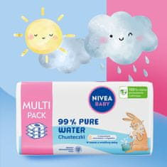 BEIERSDORF nivea otroški robčki 99 % čista voda 3 x 57 kosov