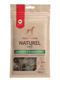 MACED MACED Super Premium Naturel Mehki Zajec z rožmarinom - Pasa priboljški - 100g