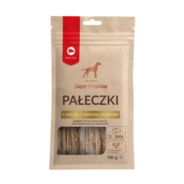 MACED MACED Pasje priboljški - kunčji s jabolkom in pesjo - 100g