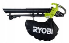 Ryobi brezkrtačni pihalnik/sesalnik 18V