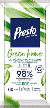 shumee 033851 HH Presto gospodinjski robčki za različne površine Green Home 60 kosov rPP