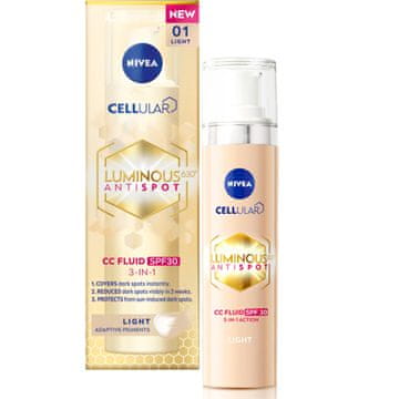 BEIERSDORF nivea LUMINOUS630 CC krema proti razbarvanju kože SPF 30