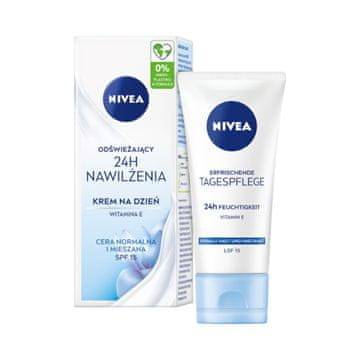 BEIERSDORF nivea 24H vlažilna osvežilna dnevna krema SPF 15 50 ml