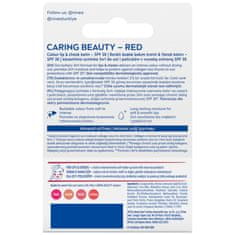 BEIERSDORF nivea Caring Beauty 3v1 rdeč balzam za ustnice 4