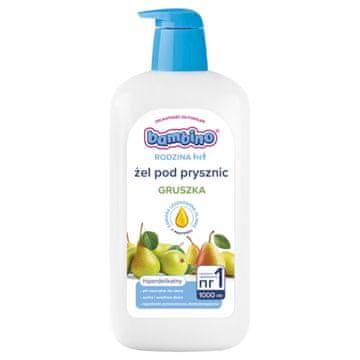 BEIERSDORF Bambino Family gel za prhanje z vonjem hruške 1000 ml