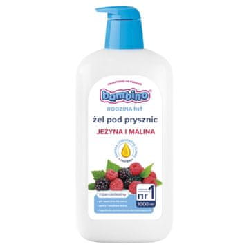 BEIERSDORF Bambino Družinski gel za prhanje z vonjem robid in malin 1000 ml