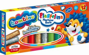 BAMBINO Plastelin BAMBINO. 12 barv