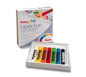 Pentel Pasteli za blago. 7 barv. PTS7