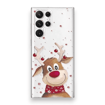 Infostyle Silikonski ovitek "Xmas vibe" za Samsung Galaxy S23 Plus Prozorna / TPU silikon / Jelen