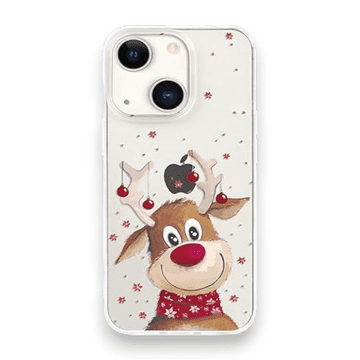 Infostyle Silikonski ovitek "Xmas vibe" za iPhone 7/8/SE 2020/SE 2022 Prozorna / TPU silikon / Jelen