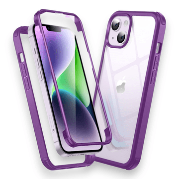 Infostyle Ovitek "360°" za iPhone 13 Vijolična / PC + TPU silikon