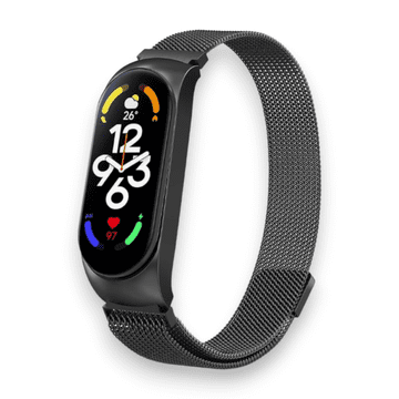 Infostyle Kovinski pašček "Metal" za Xiaomi Mi Band 7 Črna