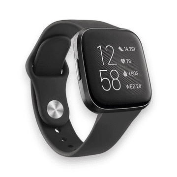 Infostyle Silikonski pašček "Vancle" za Fitbit Versa 2/Versa/Versa Lite Črna