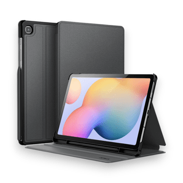 Infostyle Preklopna torbica "Protective" za tablični računalnik Samsung Galaxy Tab S6 Lite 10.4" 2022/2020 Črna / Umetno usnje + TPU silikon